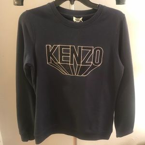 KENZO Sweatshirt - Navy Blue- Small